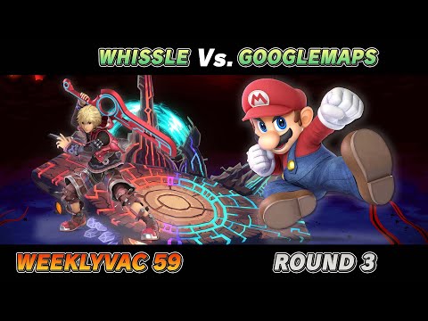 WeeklyVac 59 - SSBU - Whissle (Shulk, Wii Fit Trainer) vs GoogleMaps (Mario, Toon Link)