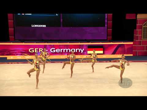 Germany (GER) - 2019 Rhythmic Worlds, Baku (AZE) - Qualifications 3 Hoops + 2 Pairs Of Clubs