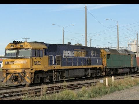 NR52 & AN11 depart Dynon with an Australian container freight train