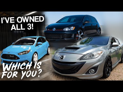 Mazdaspeed3 vs. Focus ST vs. GTI