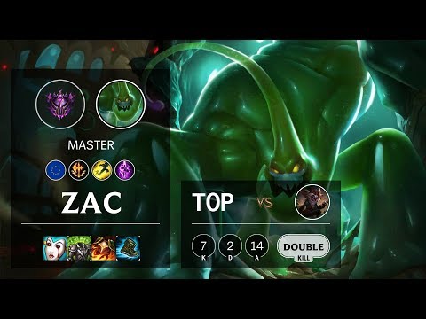 Zac Top vs Kled - EUW Master Patch 10.4