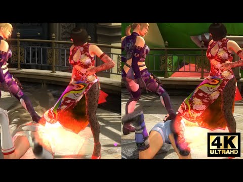 Nina and Anna double stomp on girls Ryona - Tekken Tag Tournament 2
