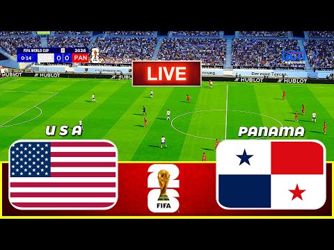 USA vs PANAMA - FIFA World Cup 2026 Qualifiers || Live Football Match | PES 21