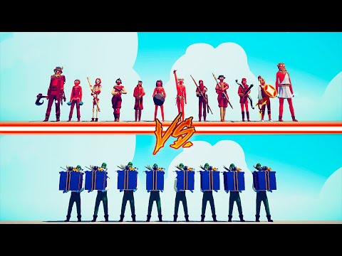 RANGED TEAM vs PRESENT ELF TEAM - Totally Accurate Battle Simulator | TABS