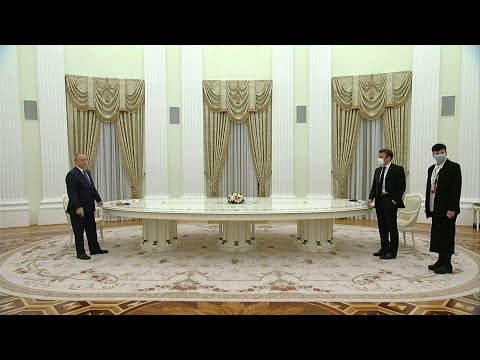 Vladimir Putin and Emmanuel Macron begin Ukraine talks in Moscow | AFP