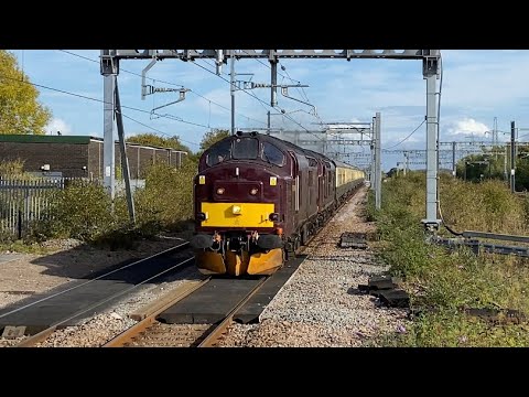 Class 37668+37676 ~ 5Z19 Burton To Pengam siding ECS at Severn Tunnel Junction