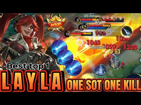 Insane One Shot one kill Critical Damage!! - Build Top 1 Global Layla - MLBB