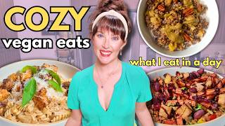 What I Eat in a Day 🌱 Cozy, Feel Good, Fall Vegan Recipes