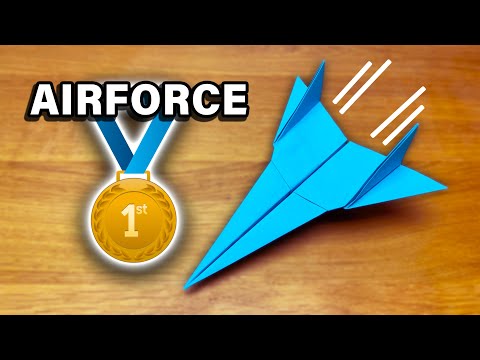 Avión de Papel Origami Airforce | ¡Tutorial fácil!