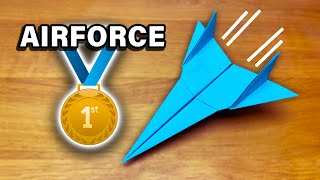 Origami Airforce Paper Airplane | Easy Tutorial!