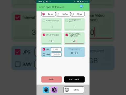 TimeLapse Calculator Video