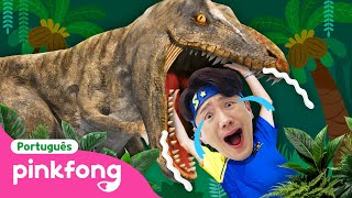 Sobreviva ao Dinossauro Gigante! 🦖 | SOS! Sammy⚡| Pinkfong, Bebê Tubarão! Canções para Crianças