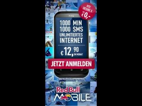 Red Bull Mobile mit dem HTC Desire X um 0 Euro - Werbung TV Werbespot Online