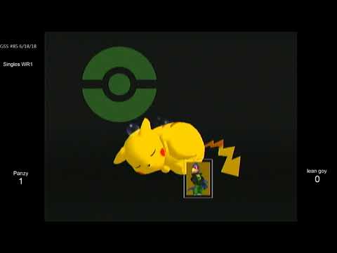 GSS 85 SSBM - Panzy (Green Falco) vs. lean goy (Falco, Pikachu) - Melee WR1