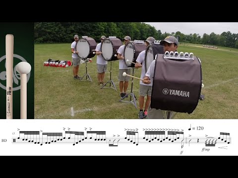 2015 Madison Scouts Basses - LEARN THE MUSIC to "Traffic Jammin"