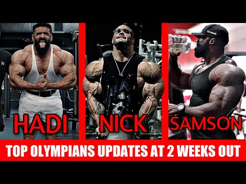 Which Olympian Looks Most Impressive at 2 Weeks Out? Nick Walker, Hadi Choopan, Samson Dauda, Derek?