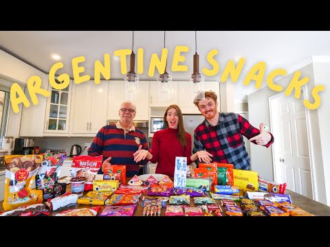 We Tried ARGENTINE SNACKS with my Argentine Father ?? | Argentine Treats Taste Test ??