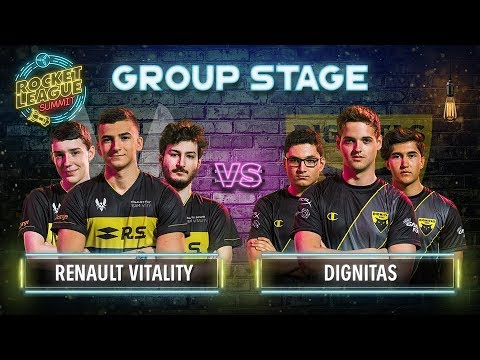 Renault Vitality vs Dignitas - Rocket League Summit: Group A