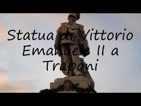 How to say Statua di Vittorio Emanuele II a Trapani in English?