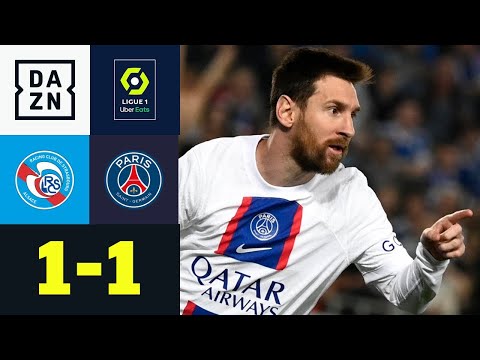 Meisterlicher Messi schießt Paris endgültig zum Titel: Straßburg - PSG | Ligue 1 | DAZN