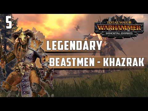 Legendary Beastmen (Khazrak) Immortal Empires Campaign - Total War: Warhammer 3 (Beta) - Episode 5