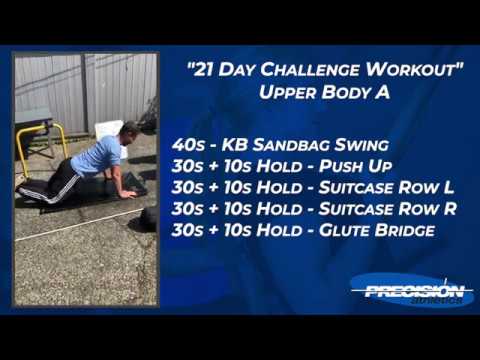 21 Day Challenge Home Workout Upper Body A - Precision Athletics - Vancouver Personal Trainers