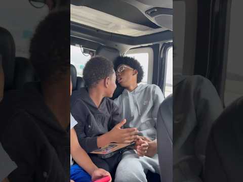 Little brother slaps his big brother #shorts