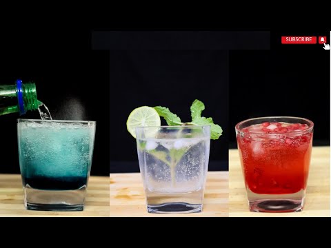 Fresh lime soda | Pomegranate Gimlet | Blue Lagoon | best November drinks collection