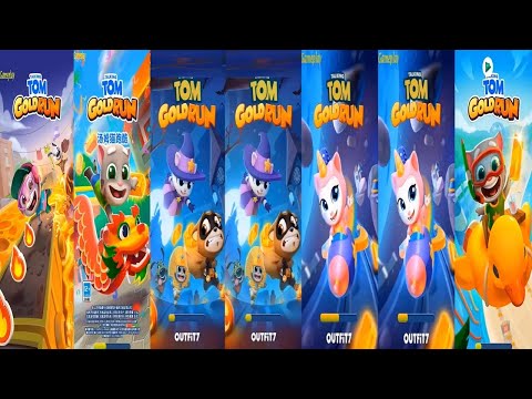 Talking Tom Gold Run Chinese Version Fortune Tom VS Streamer Tom  AGENT MUMMY WITCH ANGELA HALLOWEEN