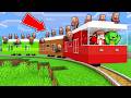 Mikey And JJ Created A Working Train For Villagers In Minecraft Maizen