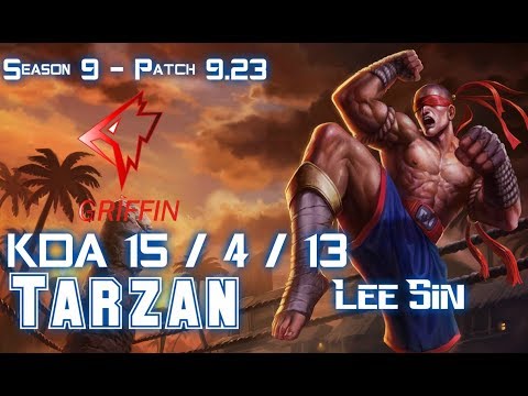 GRF Tarzan LEE SIN vs NIDALEE Jungle - Patch 9.23 KR Ranked