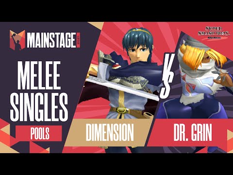 Dimension vs Dr. Grin - Melee Singles: Pools R2 - Mainstage 2021 | Marth vs Sheik