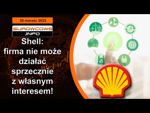 Surowcowe info 20 marzec 2023 – Shell: firma nie może działać sprzecznie z własnym interesem!