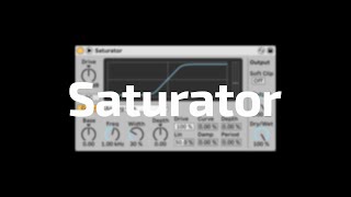 Video thumbnail for All About Ableton Audio Effects - Saturator by Beat Lab