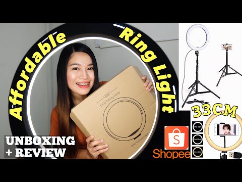 AFFORDABLE RING LIGHT (33cm) W/ TRIPOD from Shopee ...