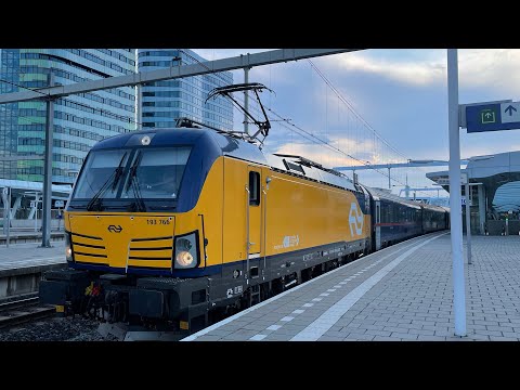 NS Vectron & ÖBB Nightjet @ Arnhem Centraal (NL) ➡️ Departure / Vertrek / Abfahrt ⬅️