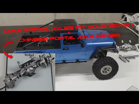 Fitting Portal axles to your crawler Tips and review of chinese axle for SCX10 II