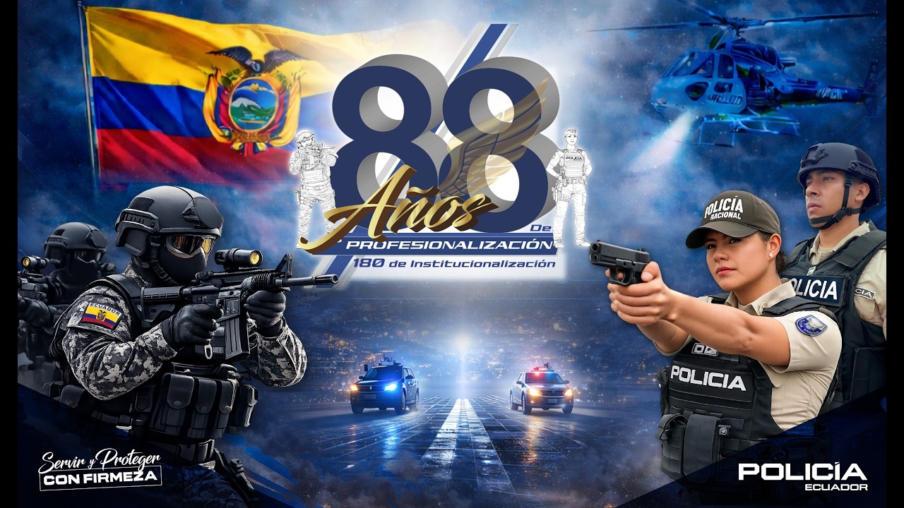 🚔180 AÑOS DE INSTITUCIONALIZACIÓN Y 88 AÑOS DE PROFESIONALIZACIÓN DE LA POLICÍA NACIONAL DEL ECUADOR
