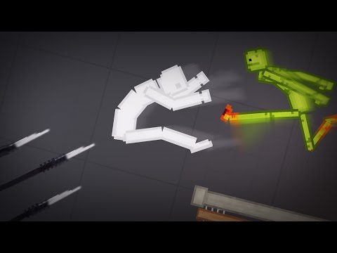 Melons Fight with People In People Playground