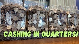 CASHING IN COINS! 🪙 We BROKE the Coin Counter Machine!! HOW MUCH!