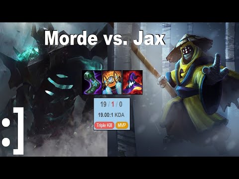 Mordekaiser vs. Jax - LORE Mordekaiser damage (Stream highlight)