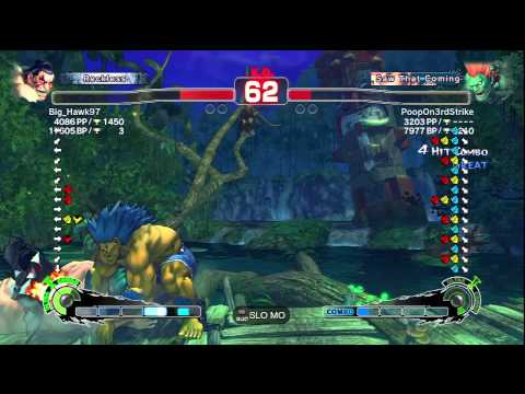 SSF4 AE: Big_Hawk97 (E. Honda) vs PoopOn3rdStrike (Blanka)