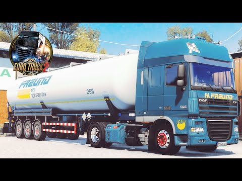 🚛 [POV] DAF XF 105.460 WITH COMPRESSOR RIWO ICE 3 H.FREUND PROMODS 2.60 Bremen to Frankfurt.  (22T)