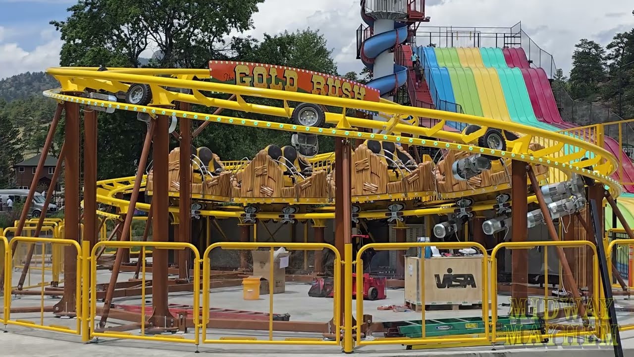 The World’s Highest Roller Coaster (The Gold Rush) Fun City in Estes Park, Colorado Ride Showcase