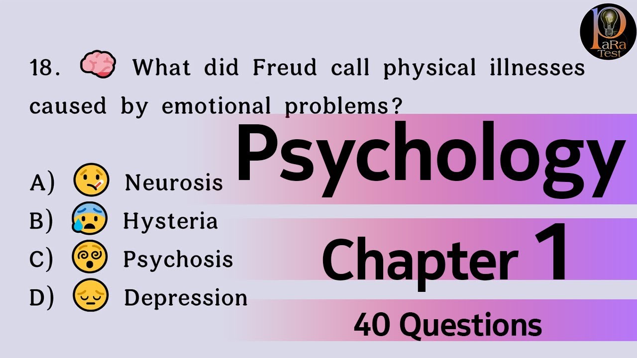 Psychology Chapter 1 Questions