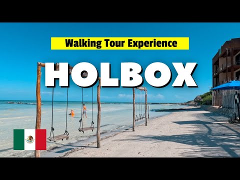 HOLBOX, MEXICO Walking Tour 4K - Immersive Sound