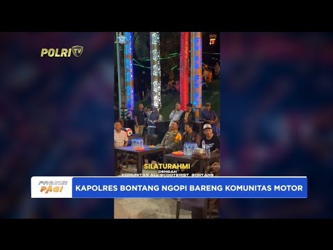 KAPOLRES BONTANG NGOPI BARENG KOMUNITAS MOTOR