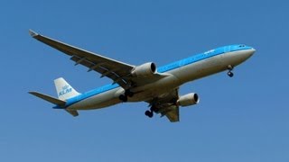 preview picture of video 'Airbus A330 KLM Landing at London Heathrow'