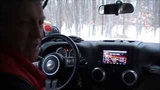 preview picture of video 'Jeep Wrangler Unlimited Raxiom Navigation Radio and Backup Camera Review'