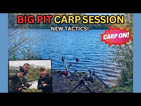 Cold Water Carp Fishing On a BIG PIT! | Our Toughest Session Yet
